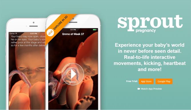 Sprout aplikacija prati trudnoću po tjednima